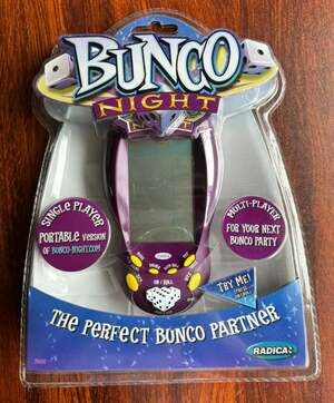 Bunco Night Portable Electronic Handheld Game 75002 Radica 2004